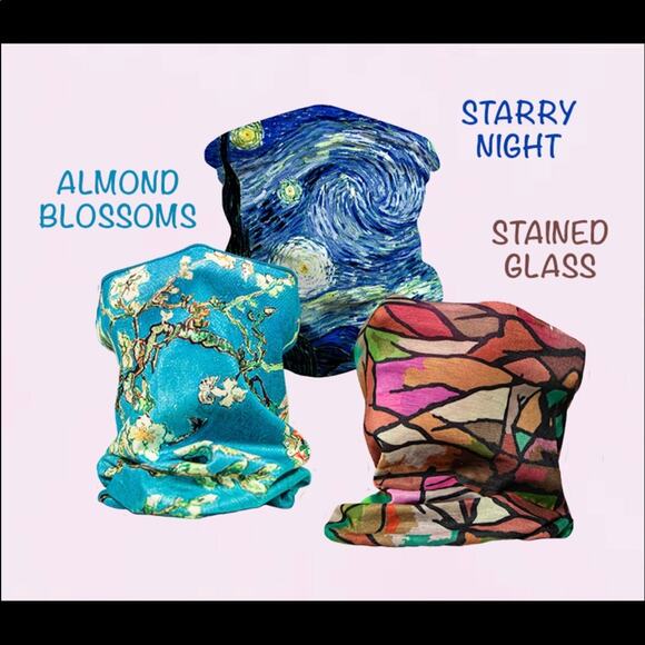 Museum Collection Set of 3 Neck Gaiter Style Masks - Picture 4 of 15